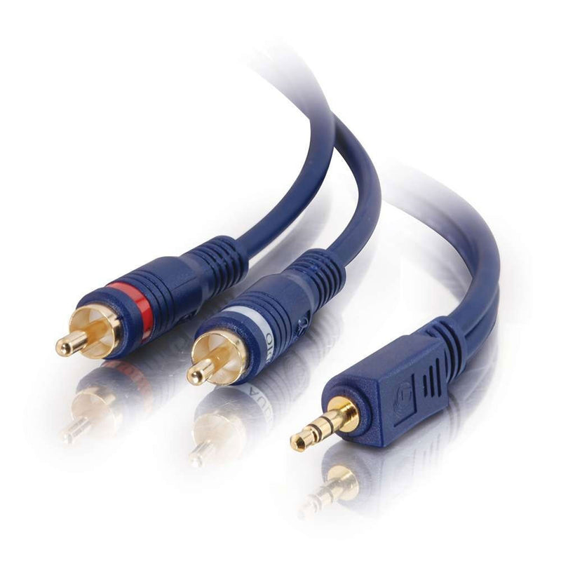 C2G Velocity One 3.5mm Stereo Male to Two RCA Stereo Male Y-Cable (3')