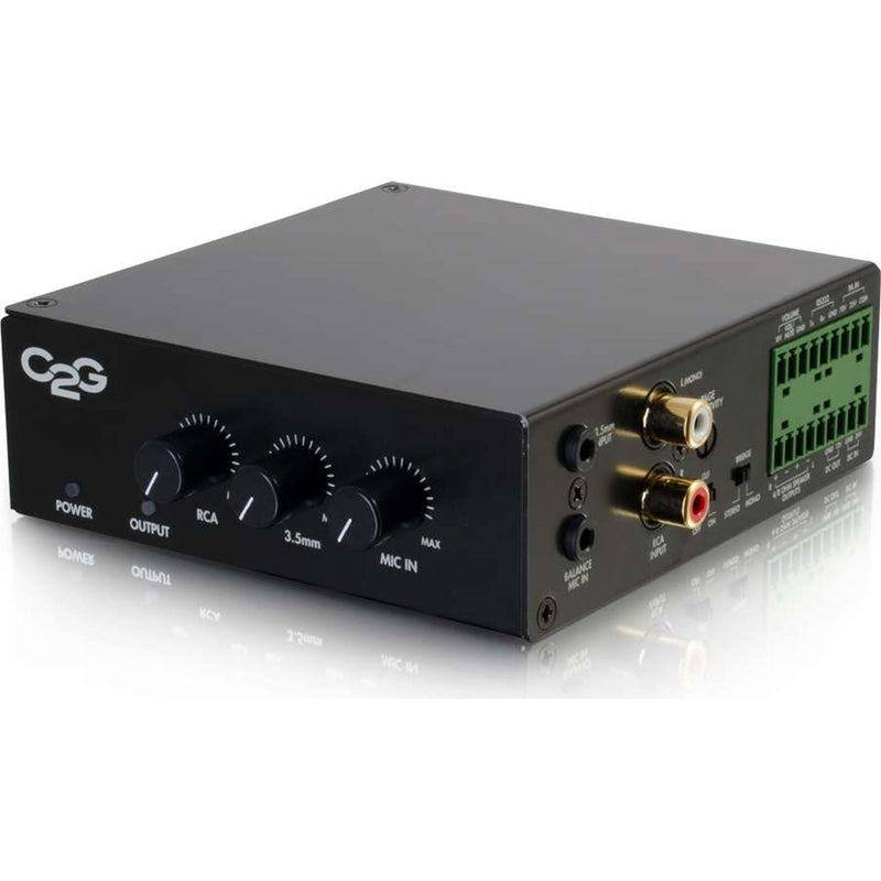 C2G 8 Ohm 50 Watt Audio Amplifier (Plenum Rated)