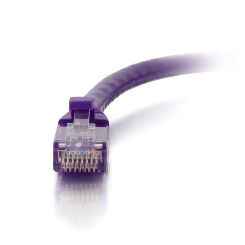 C2G Cat5e Snagless Unshielded (UTP) Ethernet Network Patch Cable - Purple (6")