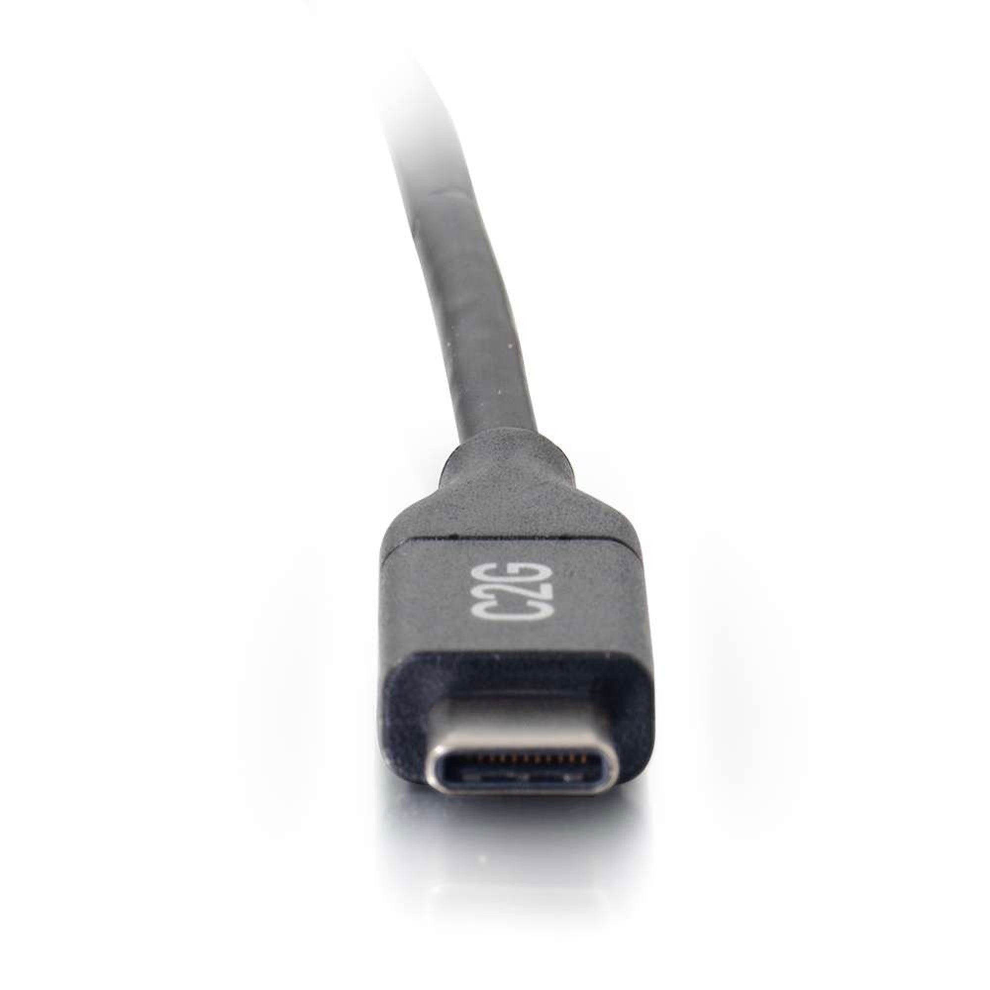 C2G 28827 USB-C Male to USB-C Male Cable with 5A Charging (3')