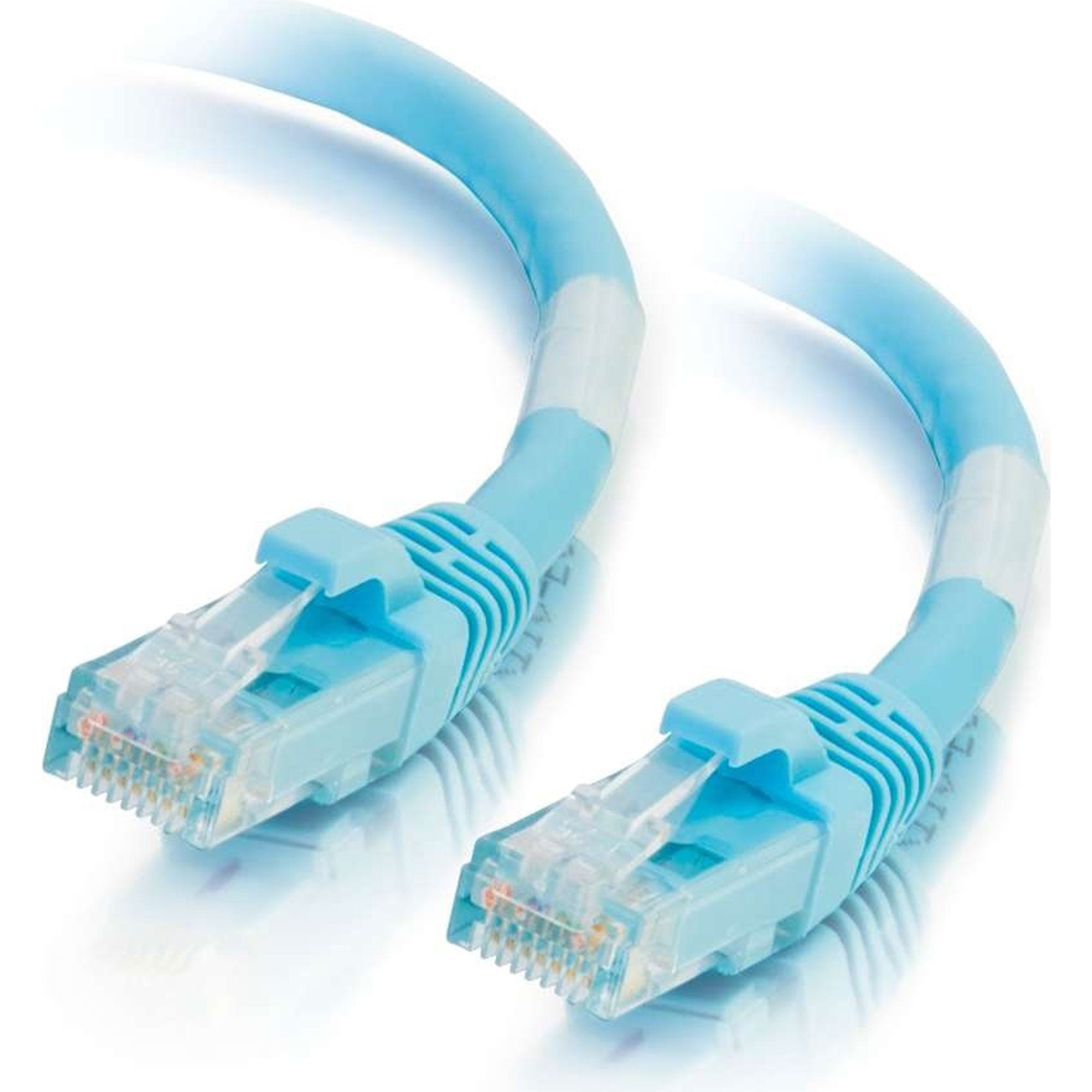 C2G Cat6a Snagless Unshielded (UTP) Ethernet Network Patch Cable - Aqua (7')