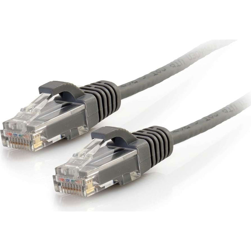 C2G Cat6 Snagless Unshielded (UTP) Slim Ethernet Network Patch Cable - Grey (8')