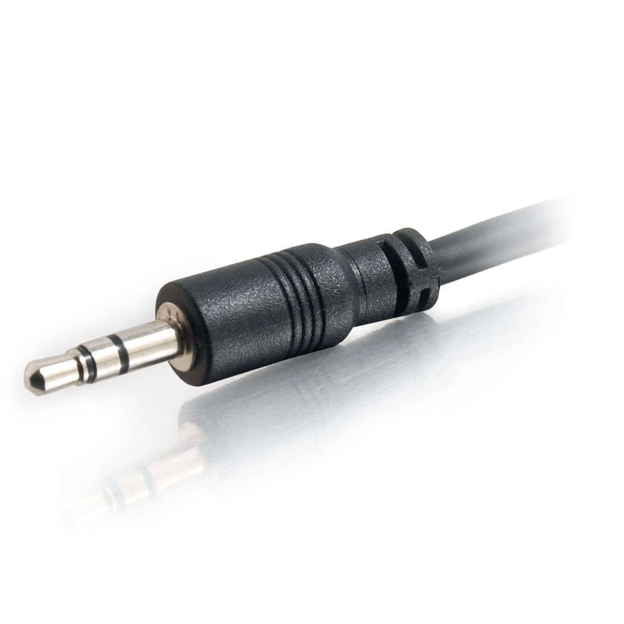 C2G 3.5mm Stereo Audio Cable With Low Profile Connectors Male/Male - In-Wall CMG-Rated (75')