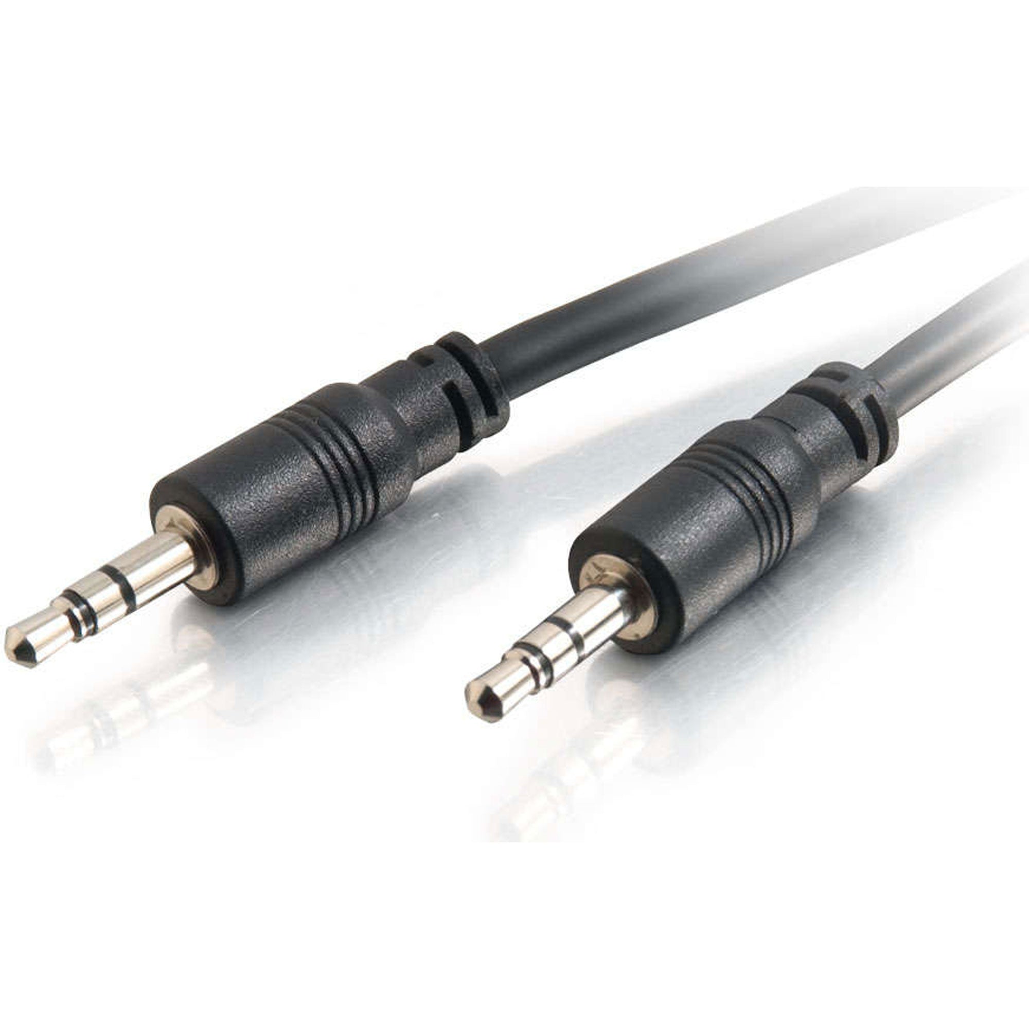 C2G 3.5mm Stereo Audio Cable with Low Profile Connectors Male/Male - In-Wall CMG-Rated (50')