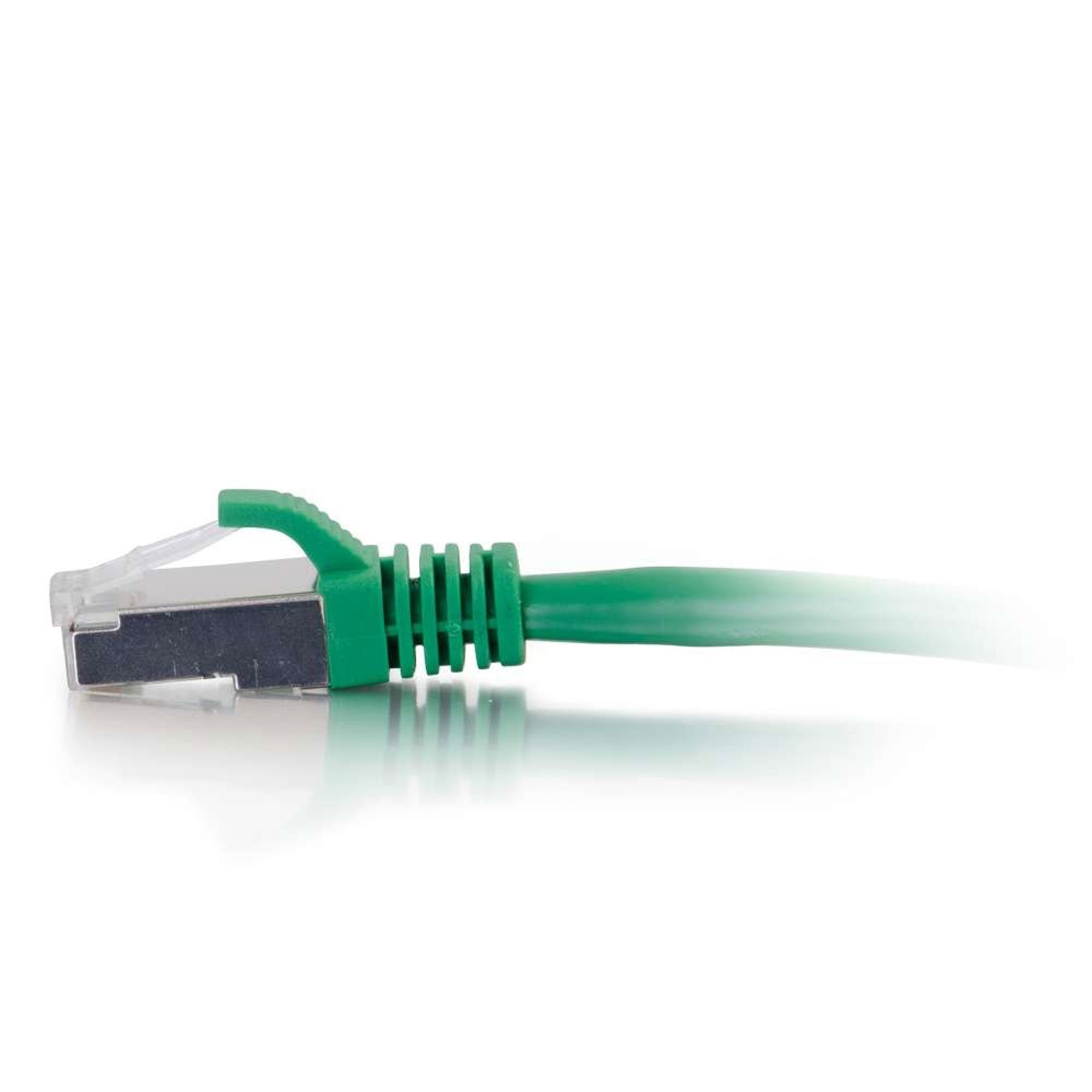 C2G Cat6 Snagless Shielded (STP) Ethernet Network Patch Cable - Green (12')