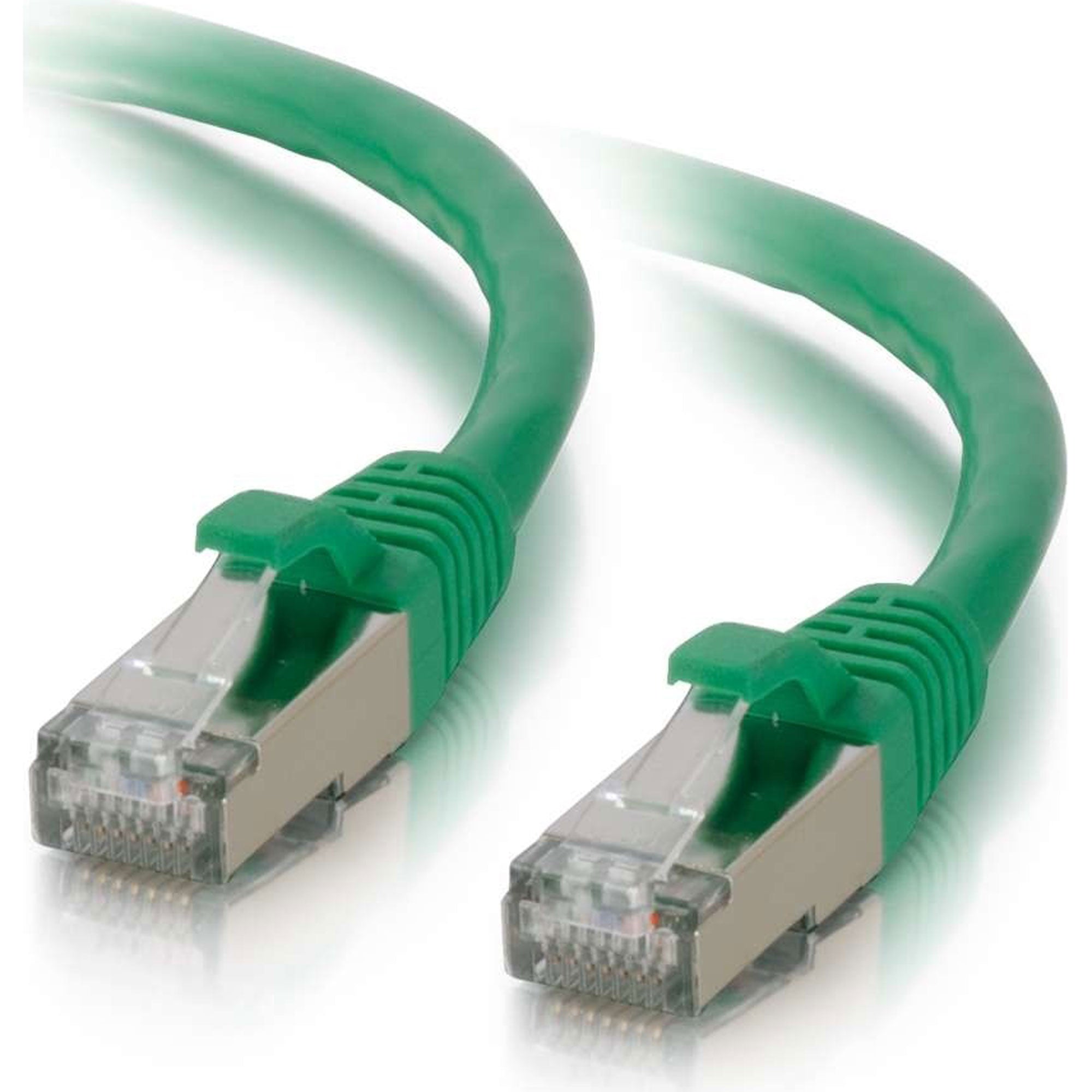 C2G Cat6 Snagless Shielded (STP) Ethernet Network Patch Cable - Green (2')