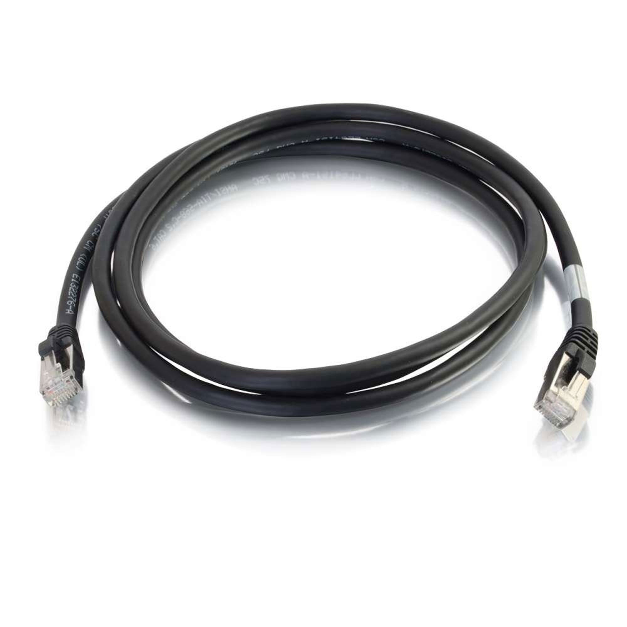 C2G Cat6 Snagless Shielded (STP) Ethernet Network Patch Cable - Black (15')