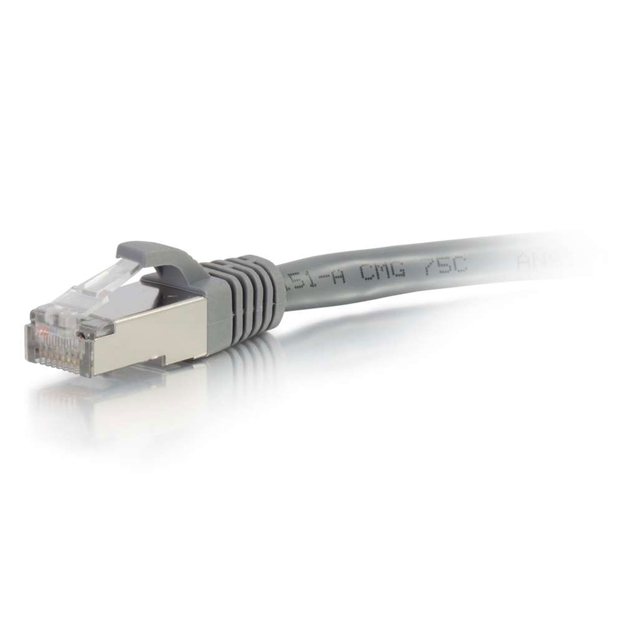 C2G Cat6 Snagless Shielded (STP) Ethernet Network Patch Cable - Grey (6')