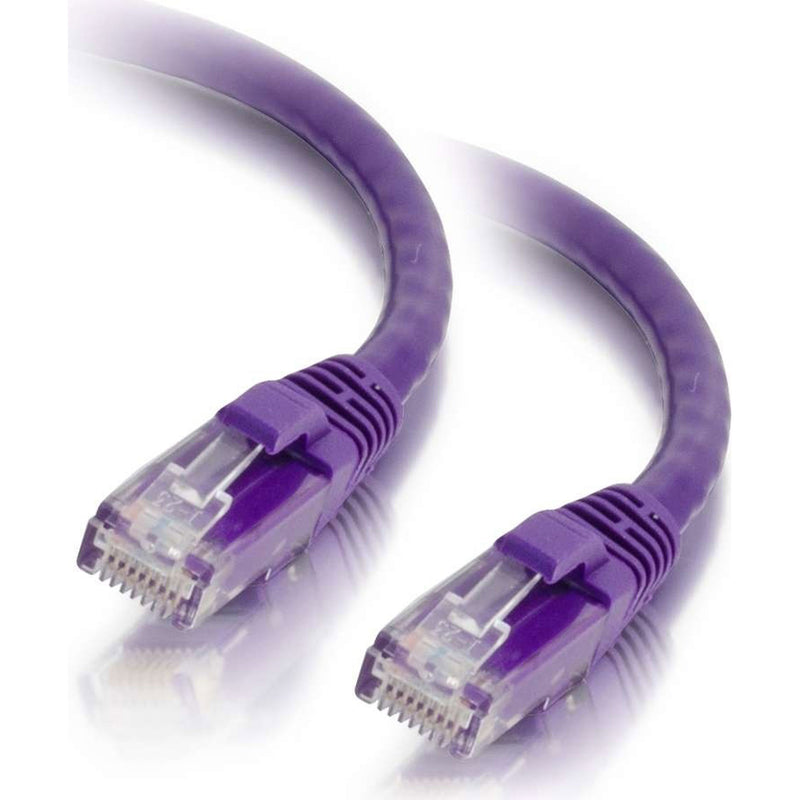 C2G Cat5e Snagless Unshielded (UTP) Ethernet Network Patch Cable - Purple (2')