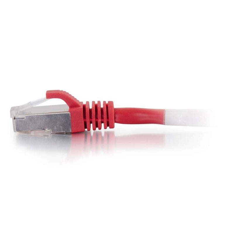 C2G Cat6 Snagless Shielded (STP) Ethernet Network Patch Cable - Red (25')