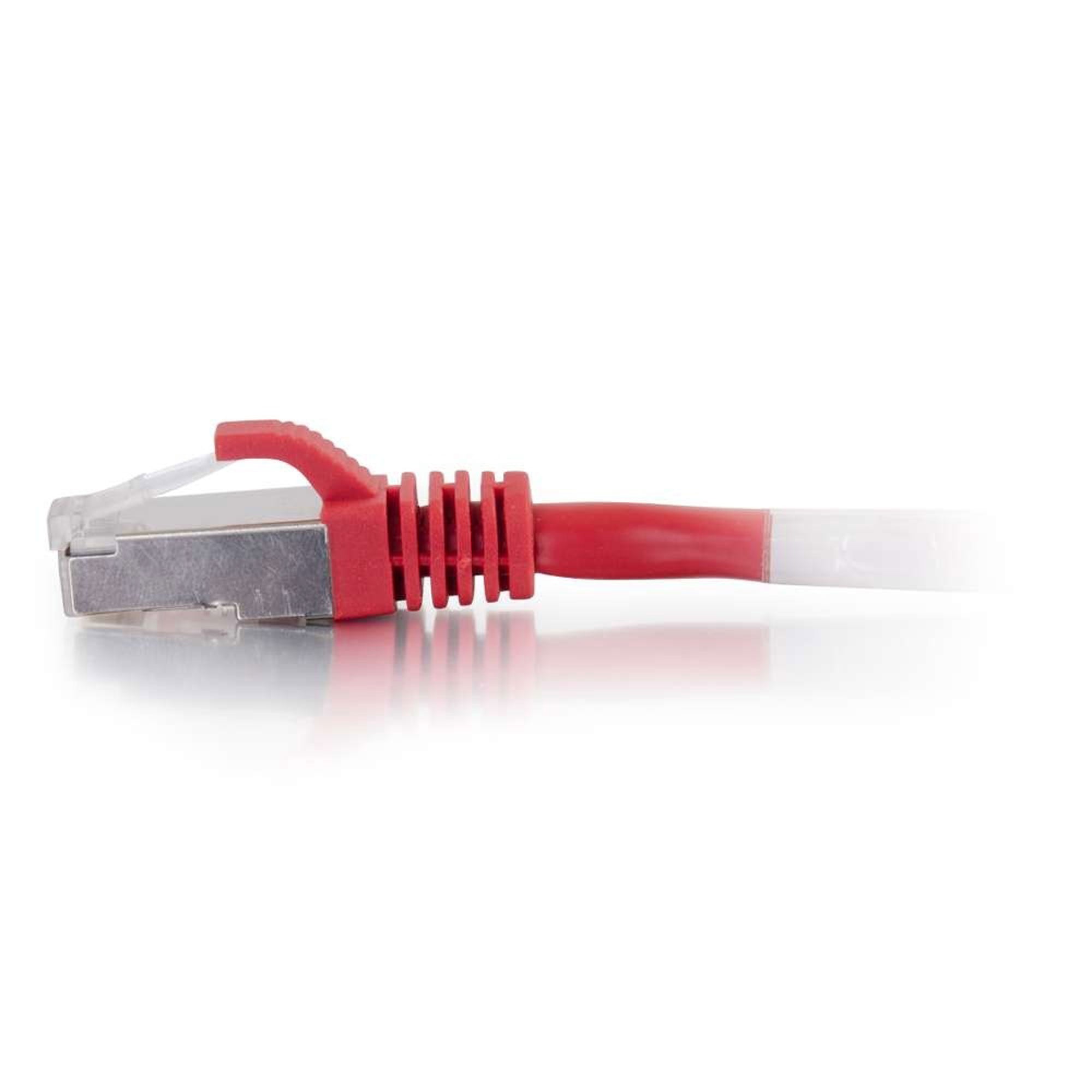 C2G Cat6 Snagless Shielded (STP) Ethernet Network Patch Cable - Red (10')