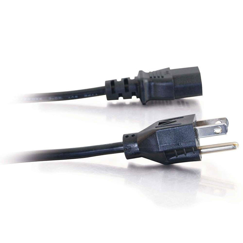 C2G 14719 Universal Power Cord 18 AWG NEMA 5-15P to IEC-C13 (25')
