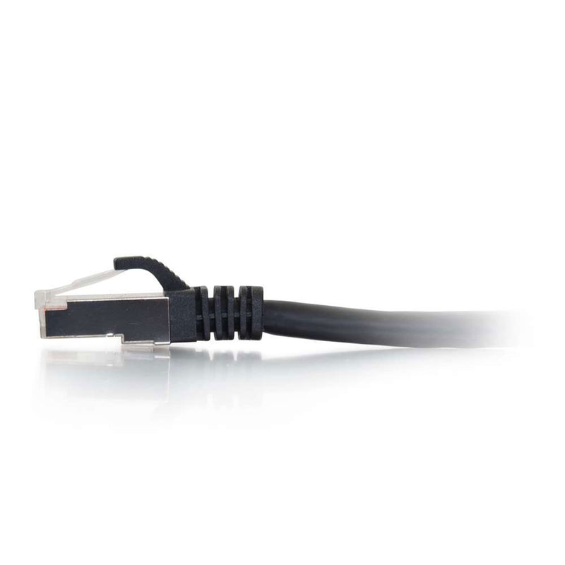 C2G Cat6 Snagless Shielded (STP) Ethernet Network Patch Cable - Black (6")