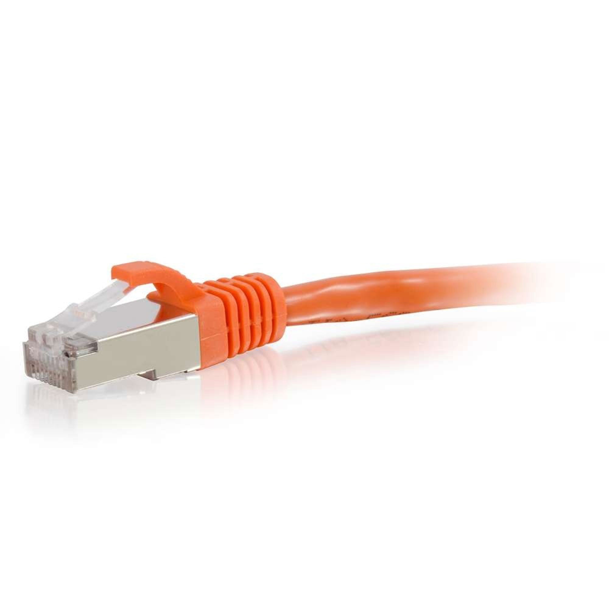 C2G Cat6 Snagless Shielded (STP) Ethernet Network Patch Cable - Orange (14')