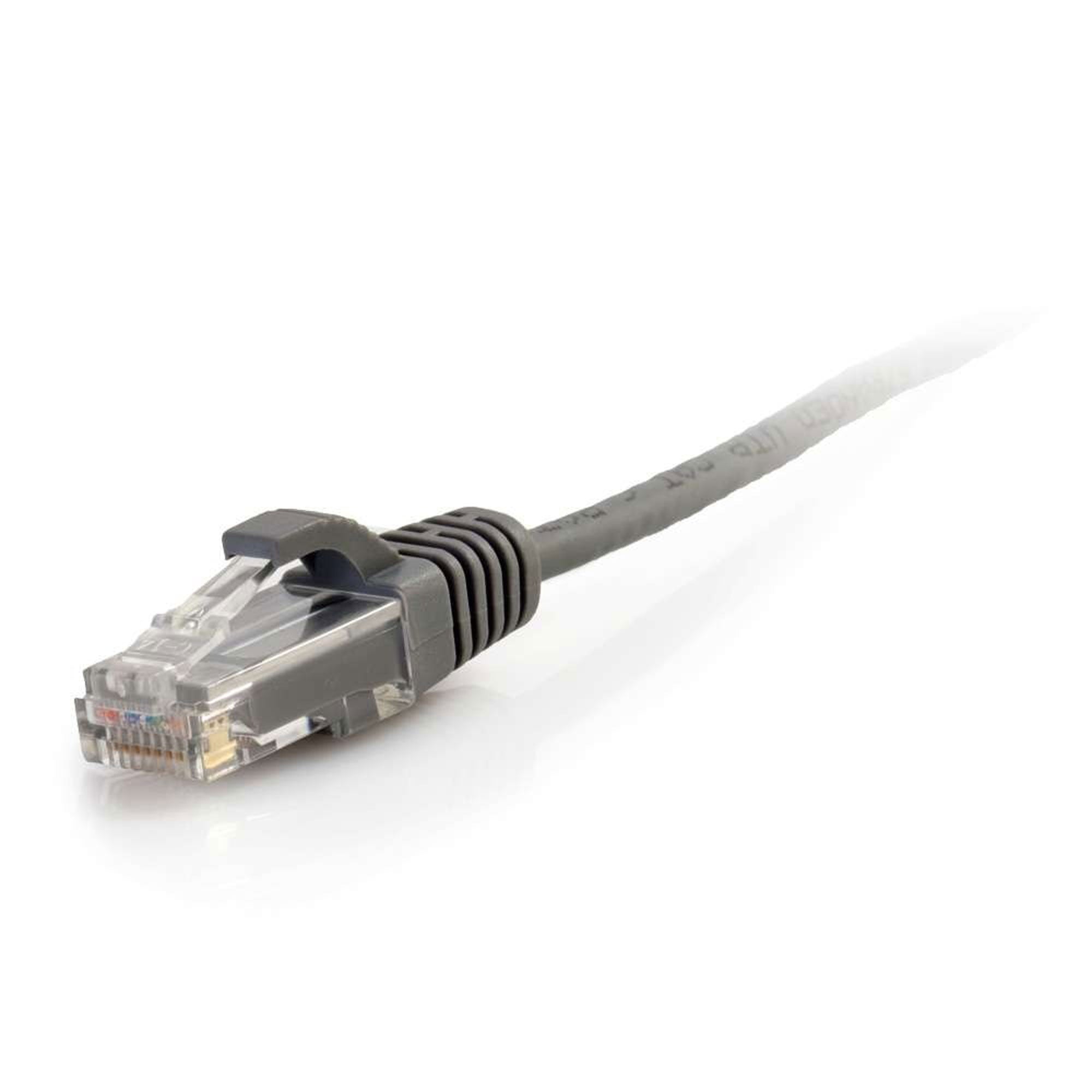 C2G Cat5e Snagless Unshielded (UTP) Slim Ethernet Network Patch Cable - Grey (4')