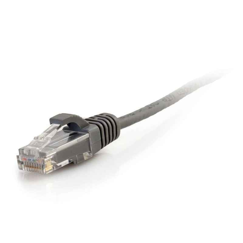 C2G Cat5e Snagless Unshielded (UTP) Slim Ethernet Network Patch Cable - Grey (2')