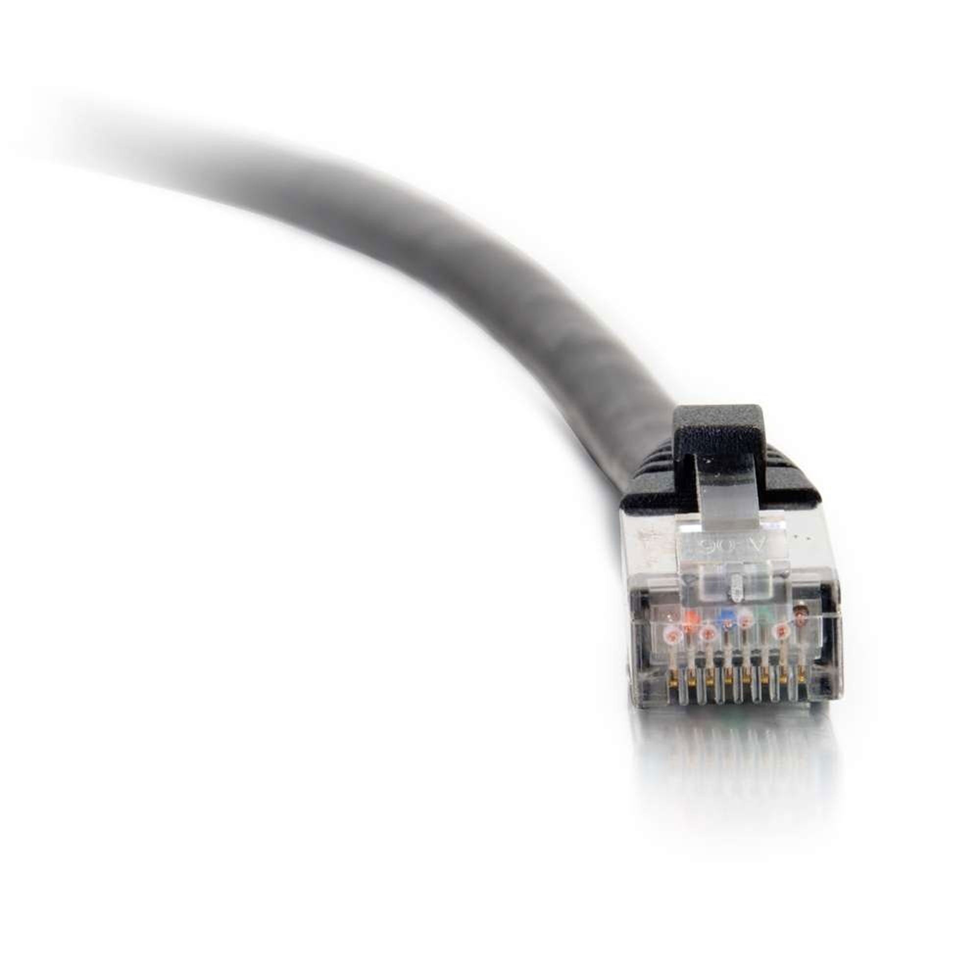 C2G Cat6 Snagless Shielded (STP) Ethernet Network Patch Cable - Black (1')