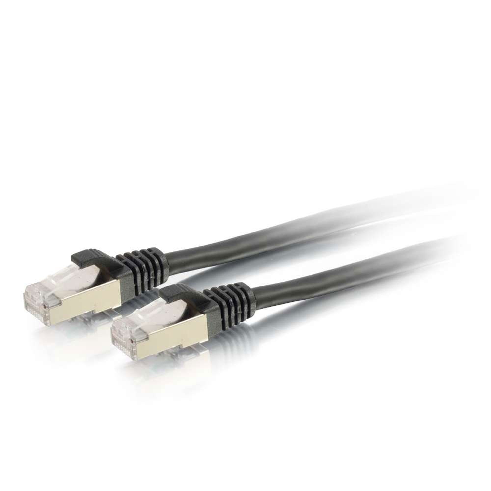 C2G Cat6 Snagless Shielded (STP) Ethernet Network Patch Cable - Black (12')
