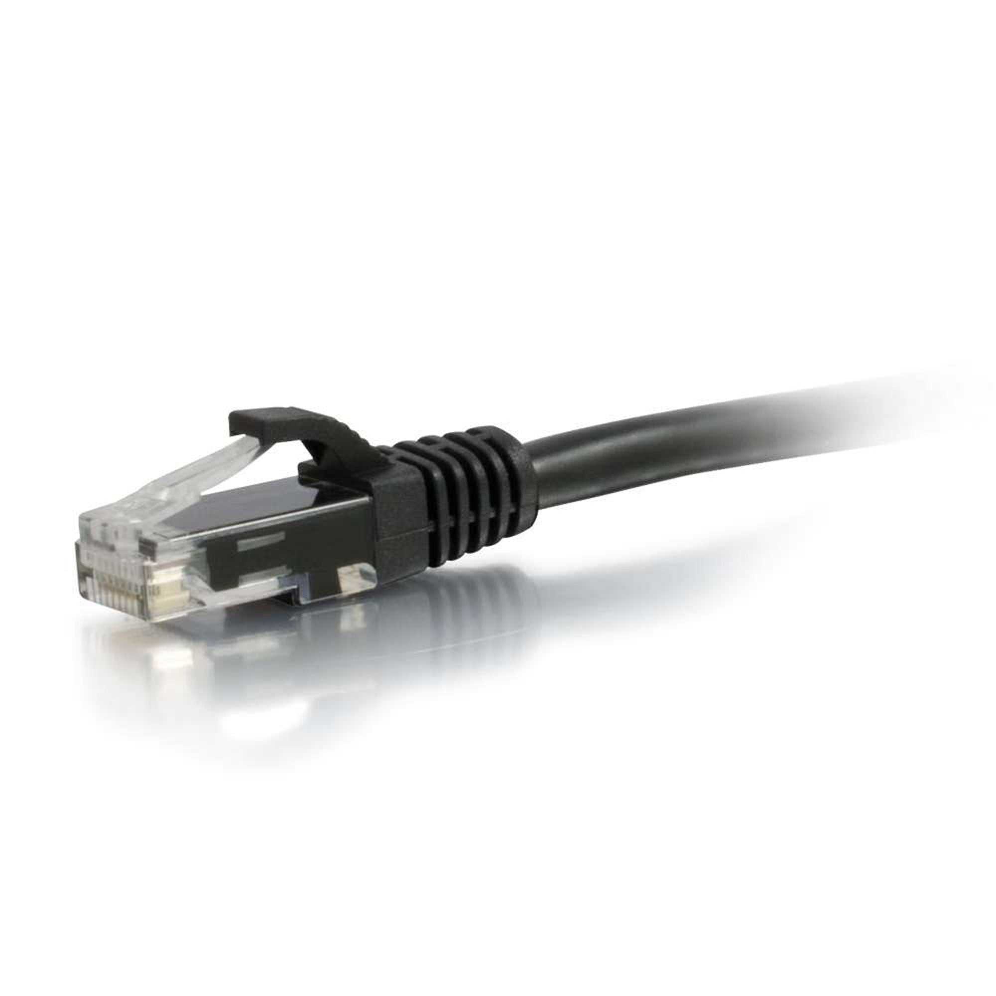 C2G Cat5e Snagless Unshielded (UTP) Ethernet Network Patch Cable - Black (1')