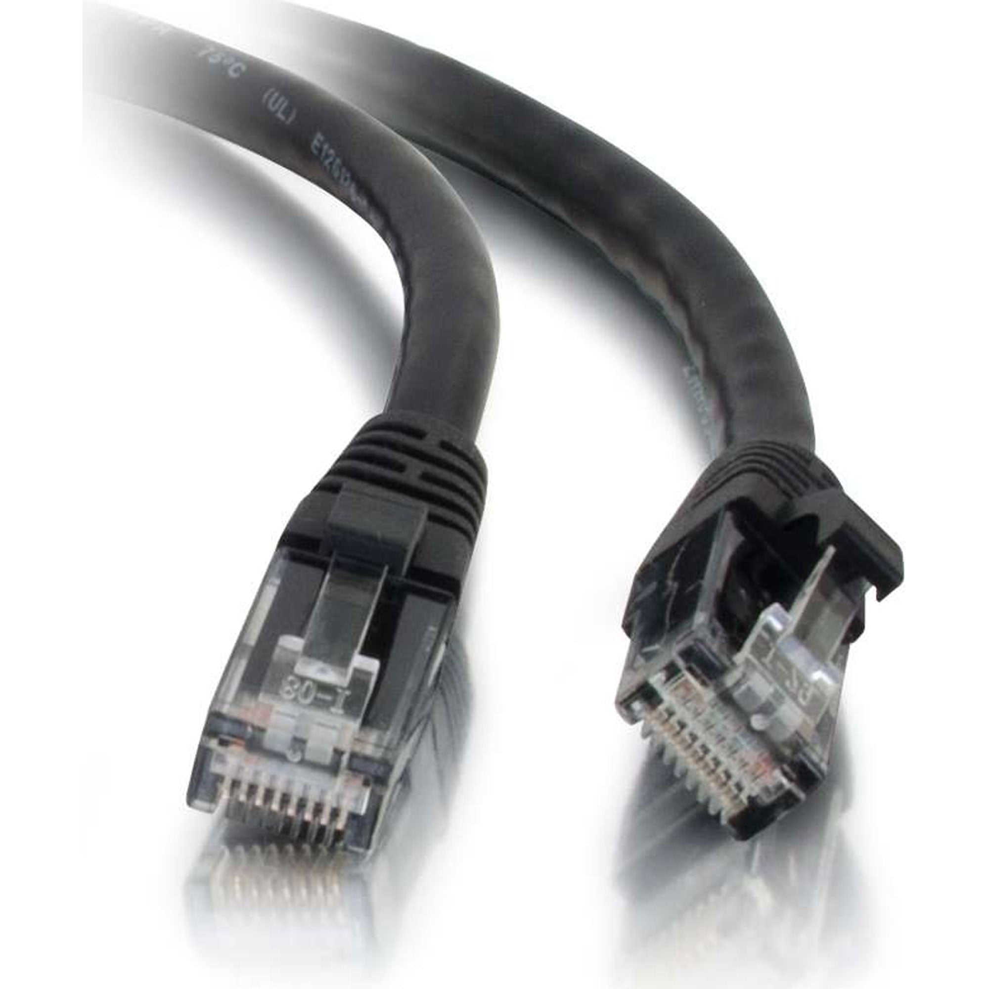 C2G Cat5e Snagless Unshielded (UTP) Ethernet Network Patch Cable - Black (1')