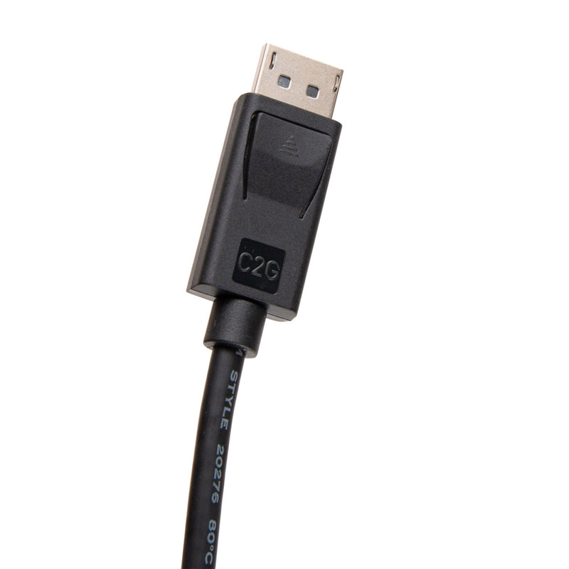 C2G DisplayPort Cable with Latches 8K UHD Male/Male - Black (10')