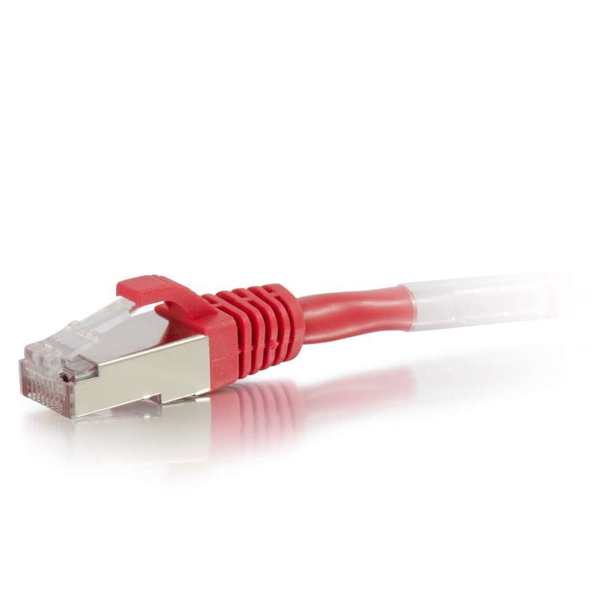 C2G Cat6 Snagless Shielded (STP) Ethernet Network Patch Cable - Red (10')