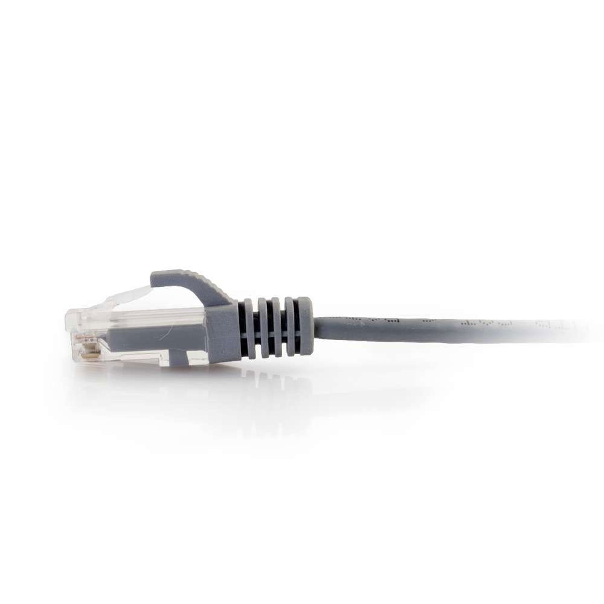 C2G Cat5e Snagless Unshielded (UTP) Slim Ethernet Network Patch Cable - Grey (2')