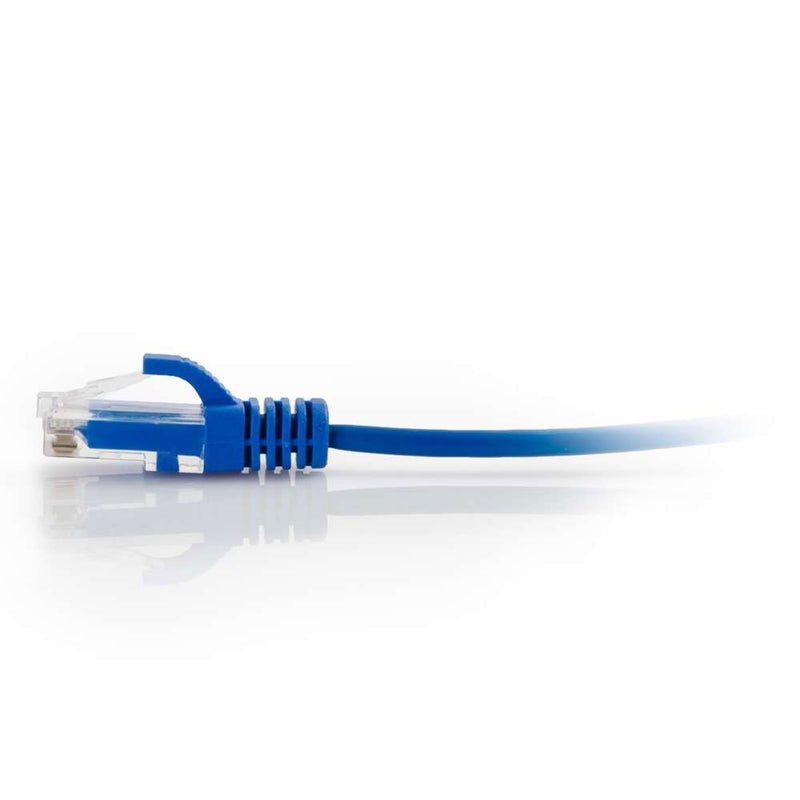 C2G Cat6 Snagless Unshielded (UTP) Slim Ethernet Network Patch Cable - Blue (6")