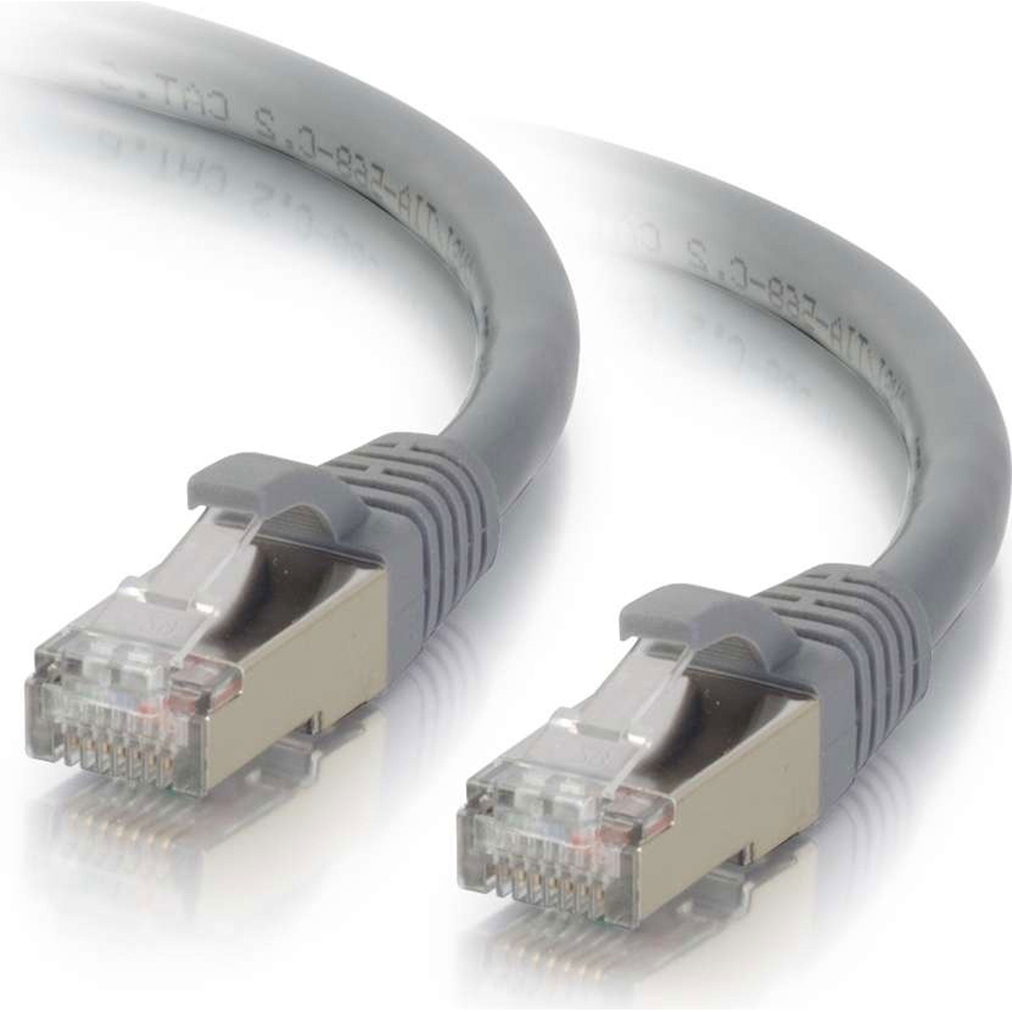 C2G Cat6 Snagless Shielded (STP) Ethernet Network Patch Cable - Grey (30')