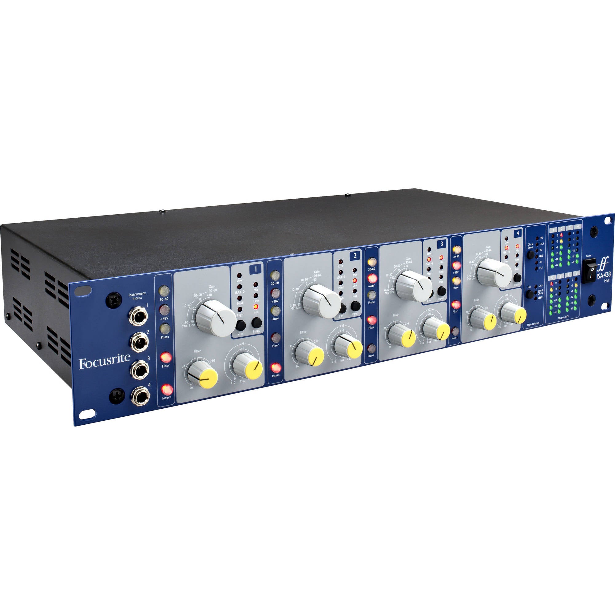 Focusrite ISA 428 MkII Rackmount 4-Channel Microphone Preamp