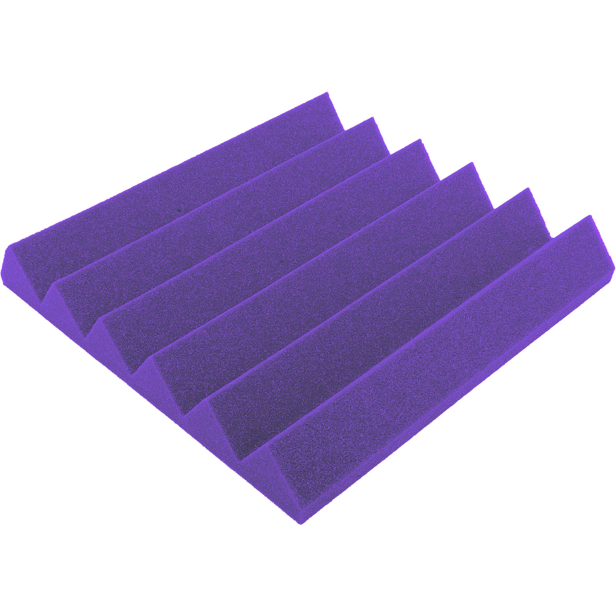 Performance Audio 12" x 12" x 2" Wedge Acoustic Foam Tile (Purple, 96 Pack)