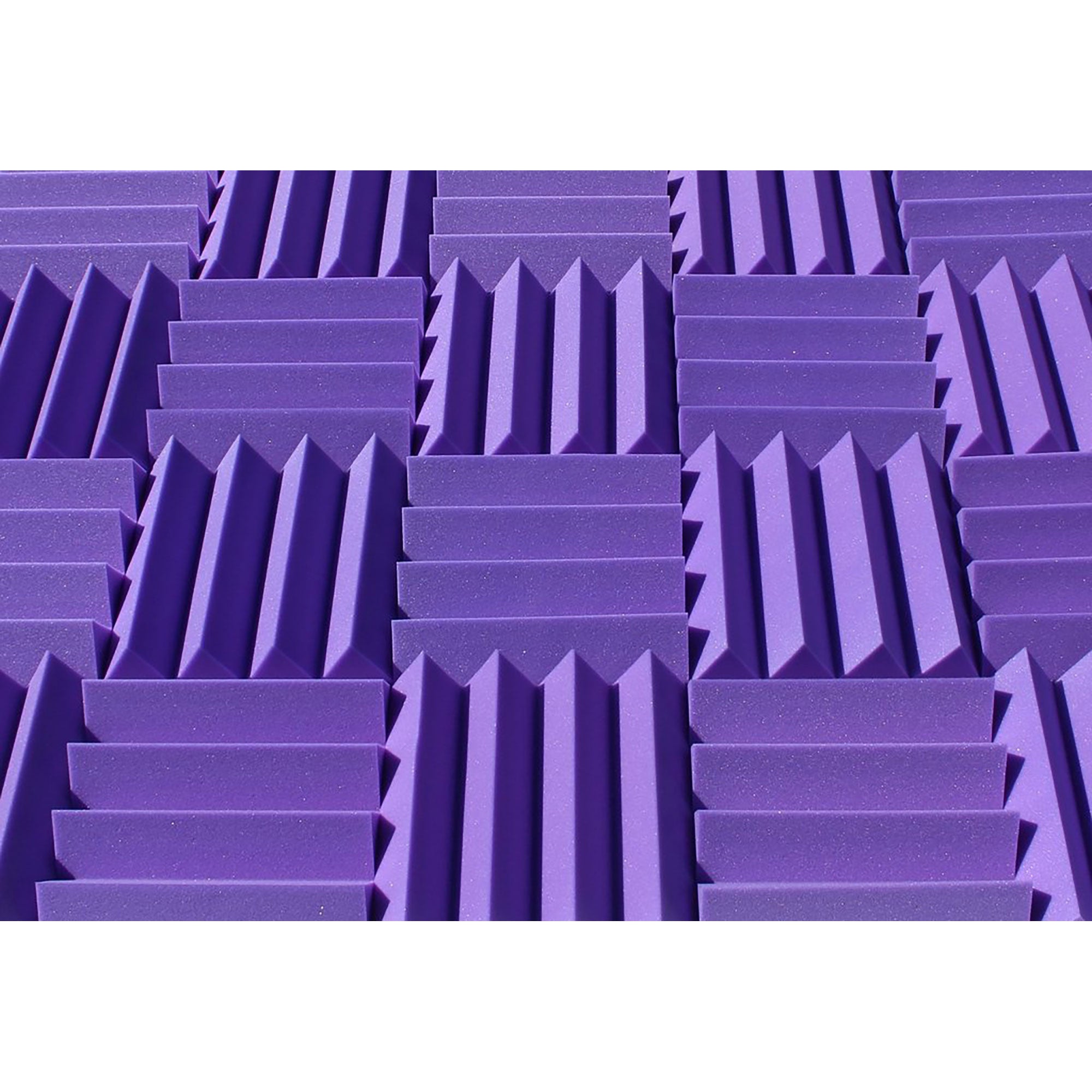 Performance Audio 12" x 12" x 3" Wedge Acoustic Foam Tile (Purple, 48 Pack)