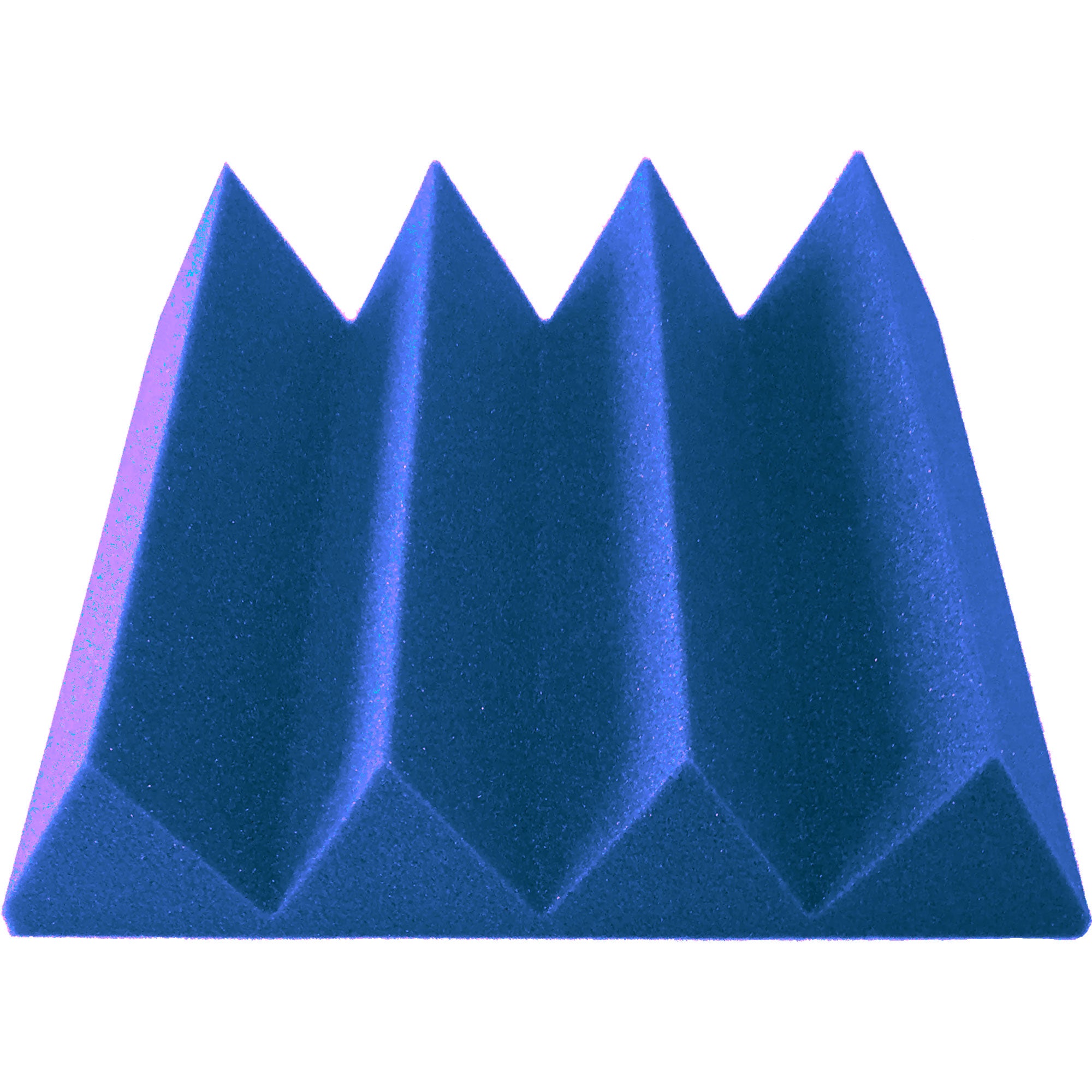 Performance Audio 12" x 12" x 3" Wedge Acoustic Foam Tile (Blue, 48 Pack)