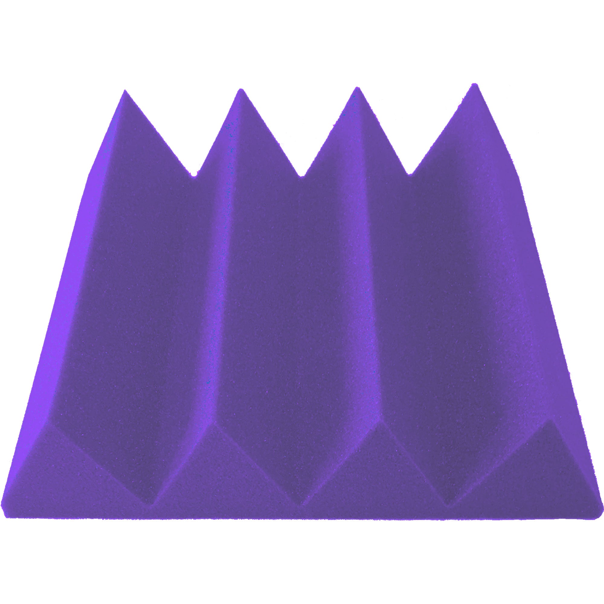 Performance Audio 12" x 12" x 3" Wedge Acoustic Foam Tile (Purple, 96 Pack)