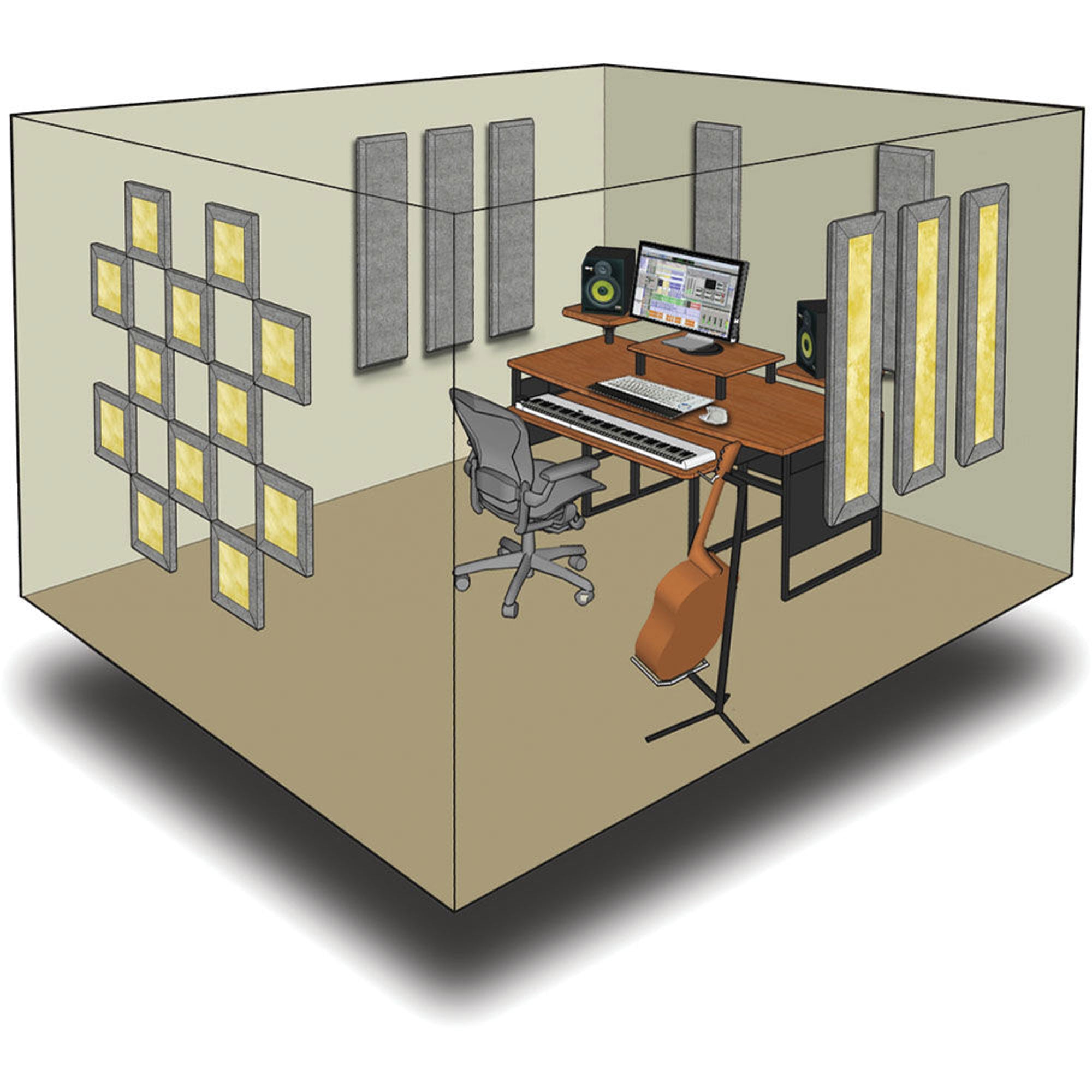 Primacoustic London 10 Studio Room Acoustic Kit (Grey)