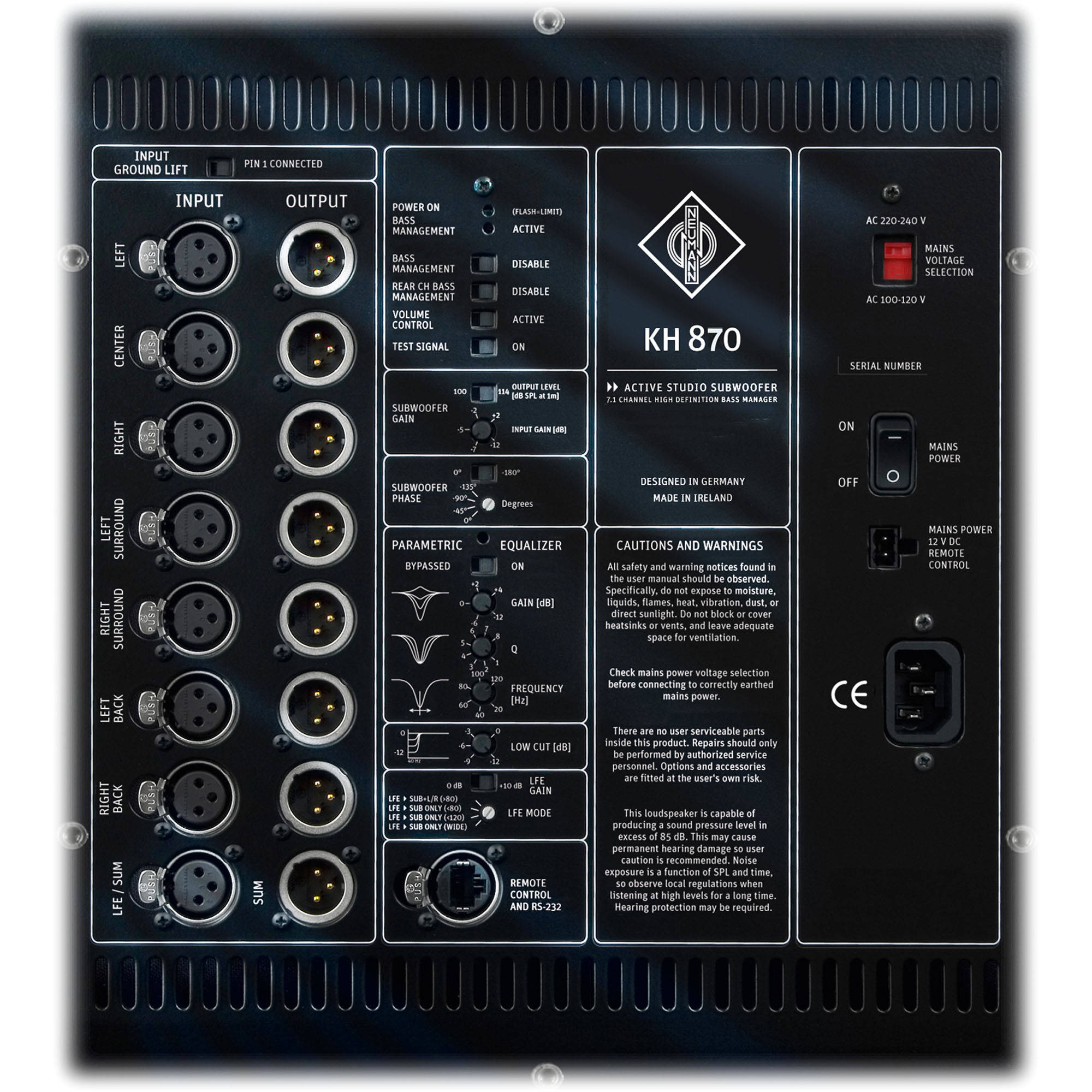 Neumann KH 870 Dual 10" Active Studio Subwoofer