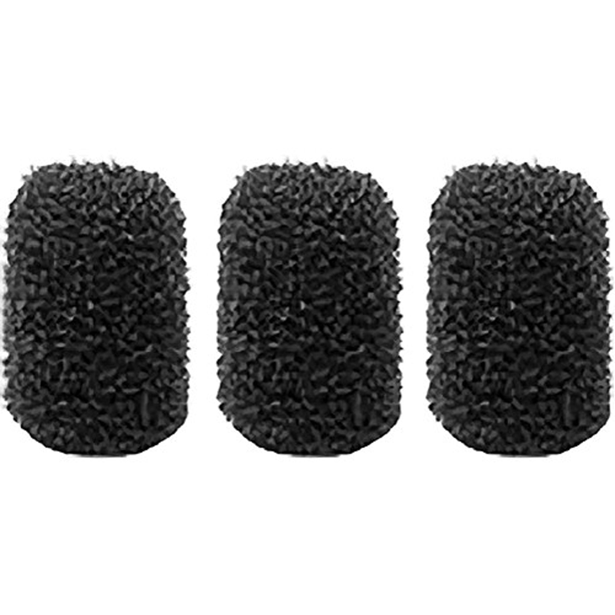WindTech 2500 Series Windscreens with 1/8" Inside Diameter (Black, 3 Pack)