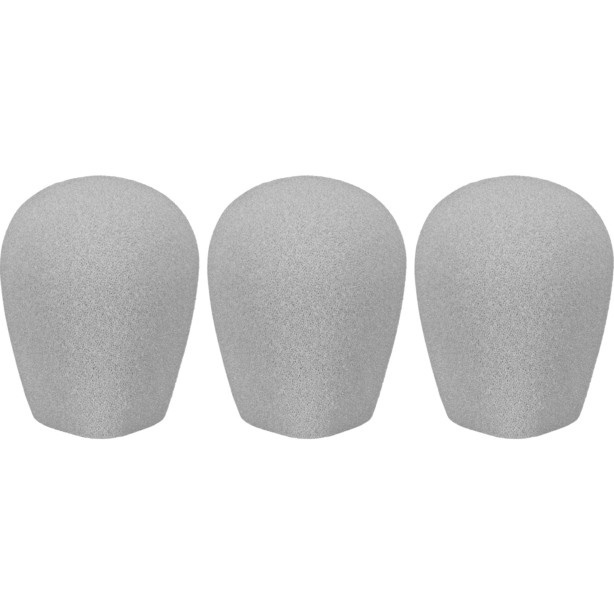 WindTech 600 Series Windscreens with 1" Inside Diameter (Light Grey, 3 Pack)