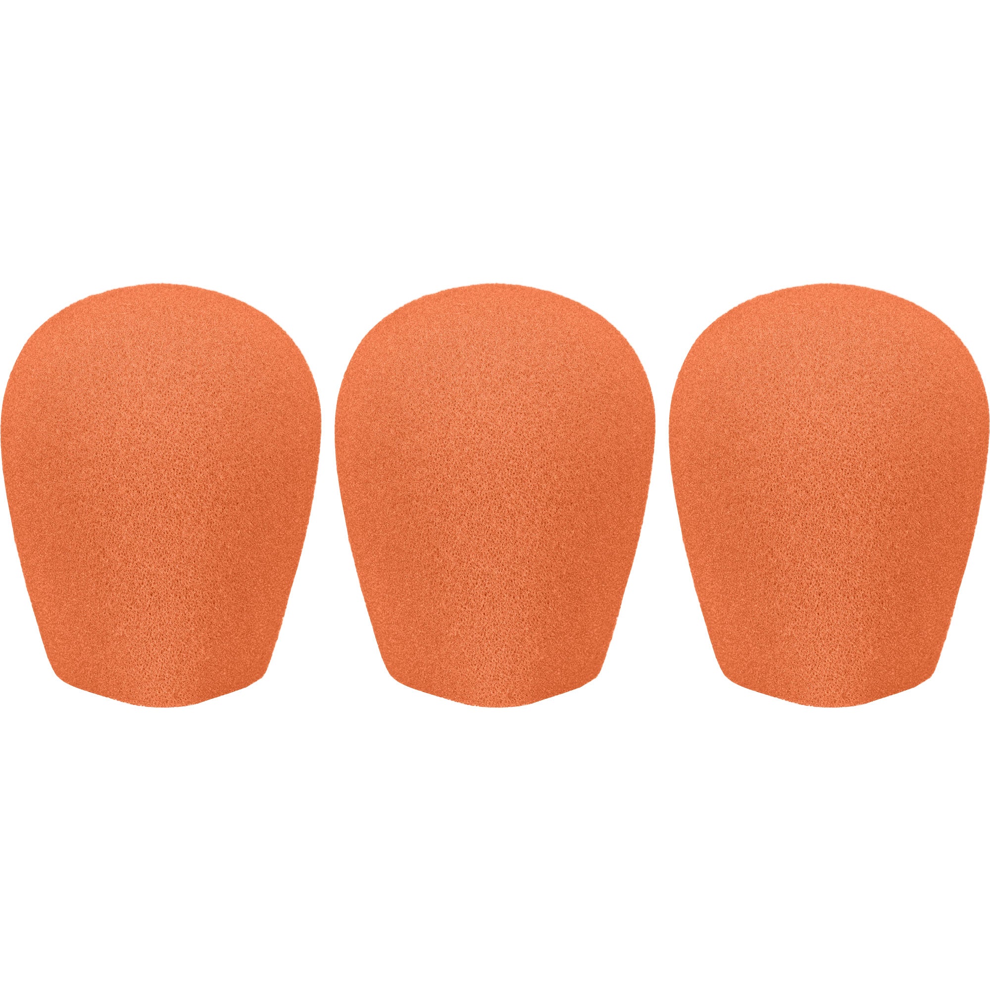 WindTech 600 Series Windscreens with 1" Inside Diameter (Orange, 3 Pack)