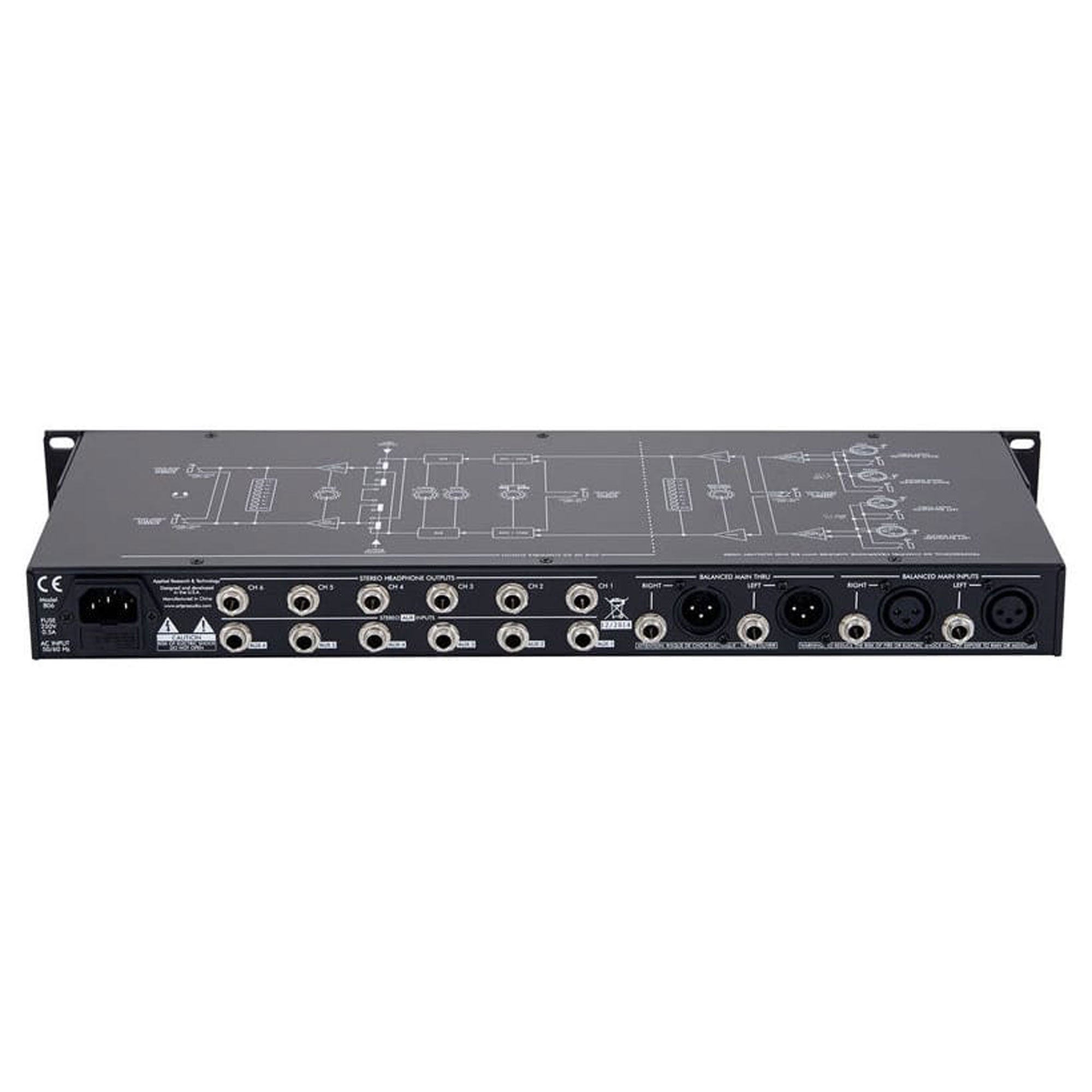 ART HeadAMP 6 Pro Rackmount 6-Channel Stereo Headphone Amplifier