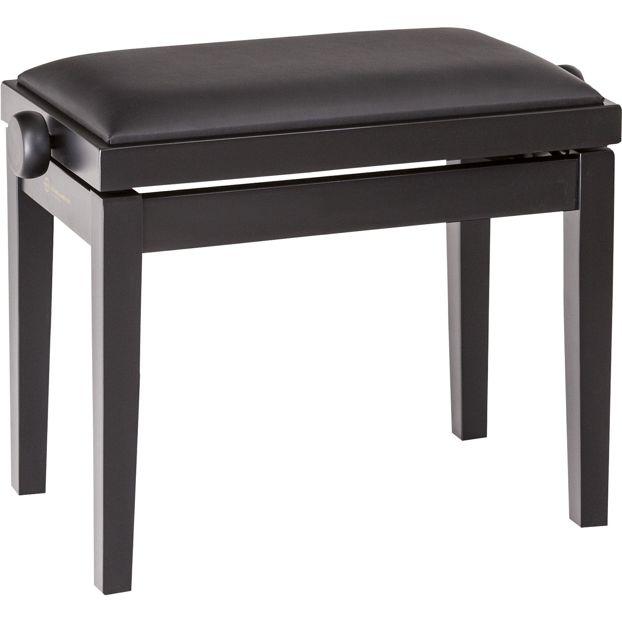 K&M Stands 13700 Piano Bench Wooden-Frame (Black Matte)