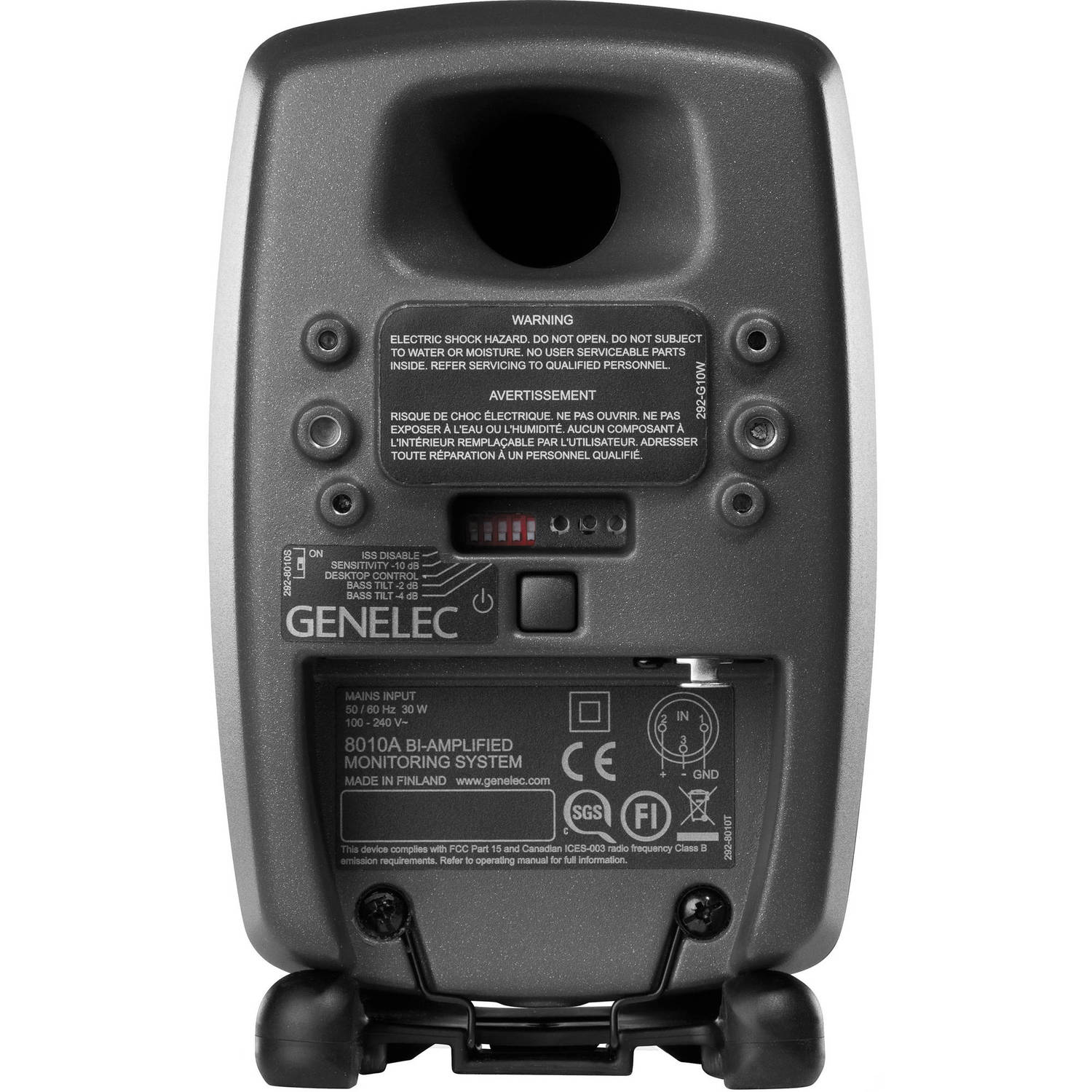 Genelec 8010.LSE Stereo Pak 3" Active 2.1 Monitoring System with 6.5" Subwoofer (Dark Grey)