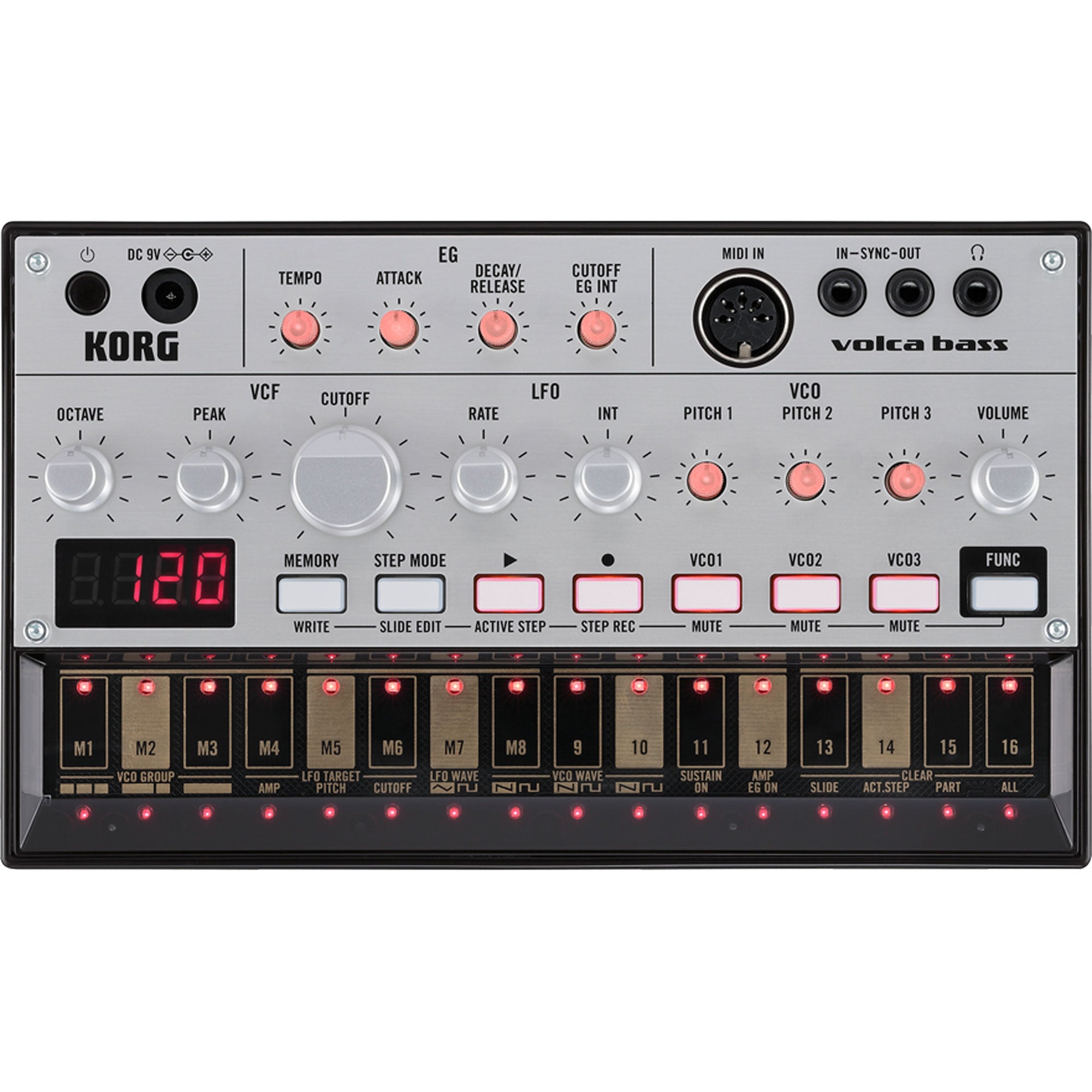 Korg volca bass Analog Bass Synth Module and Sequencer