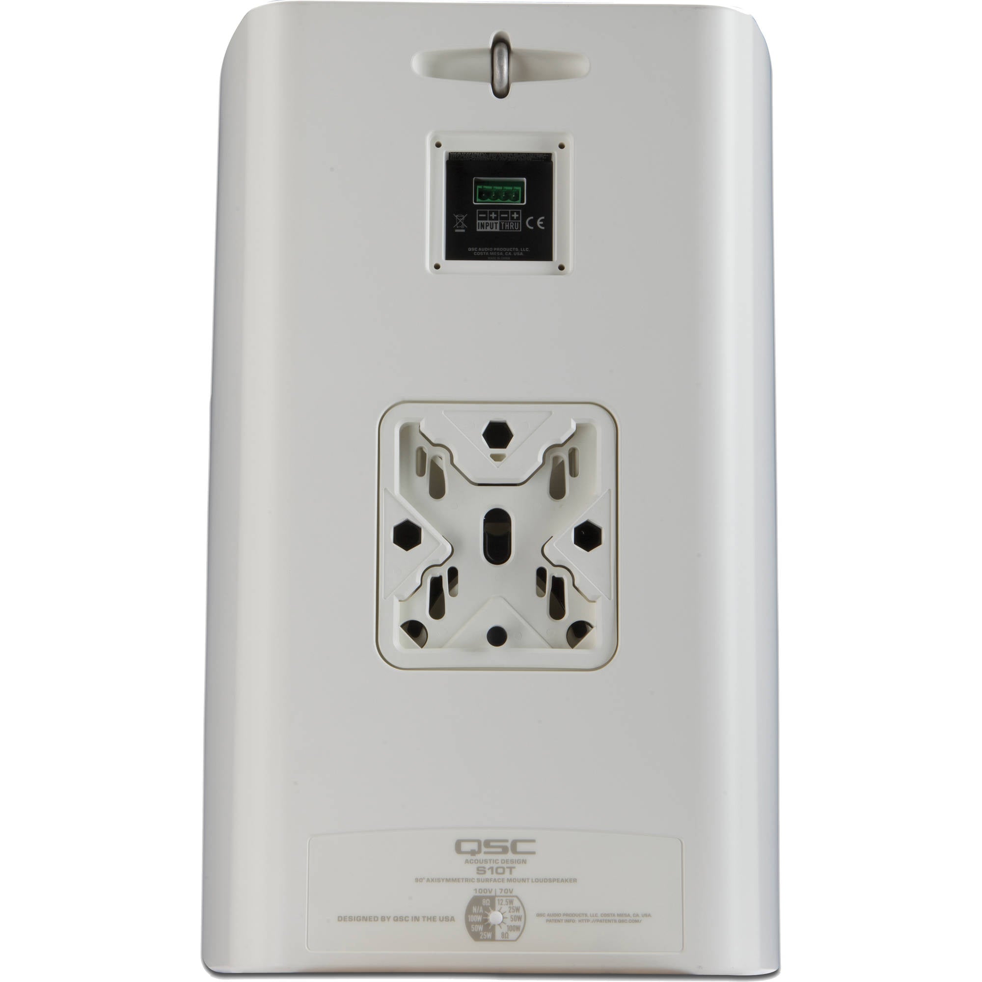 QSC AD-S10T AcousticDesign Series 10" 2-Way 250W Surface-Mount Loudspeaker (Single, White)