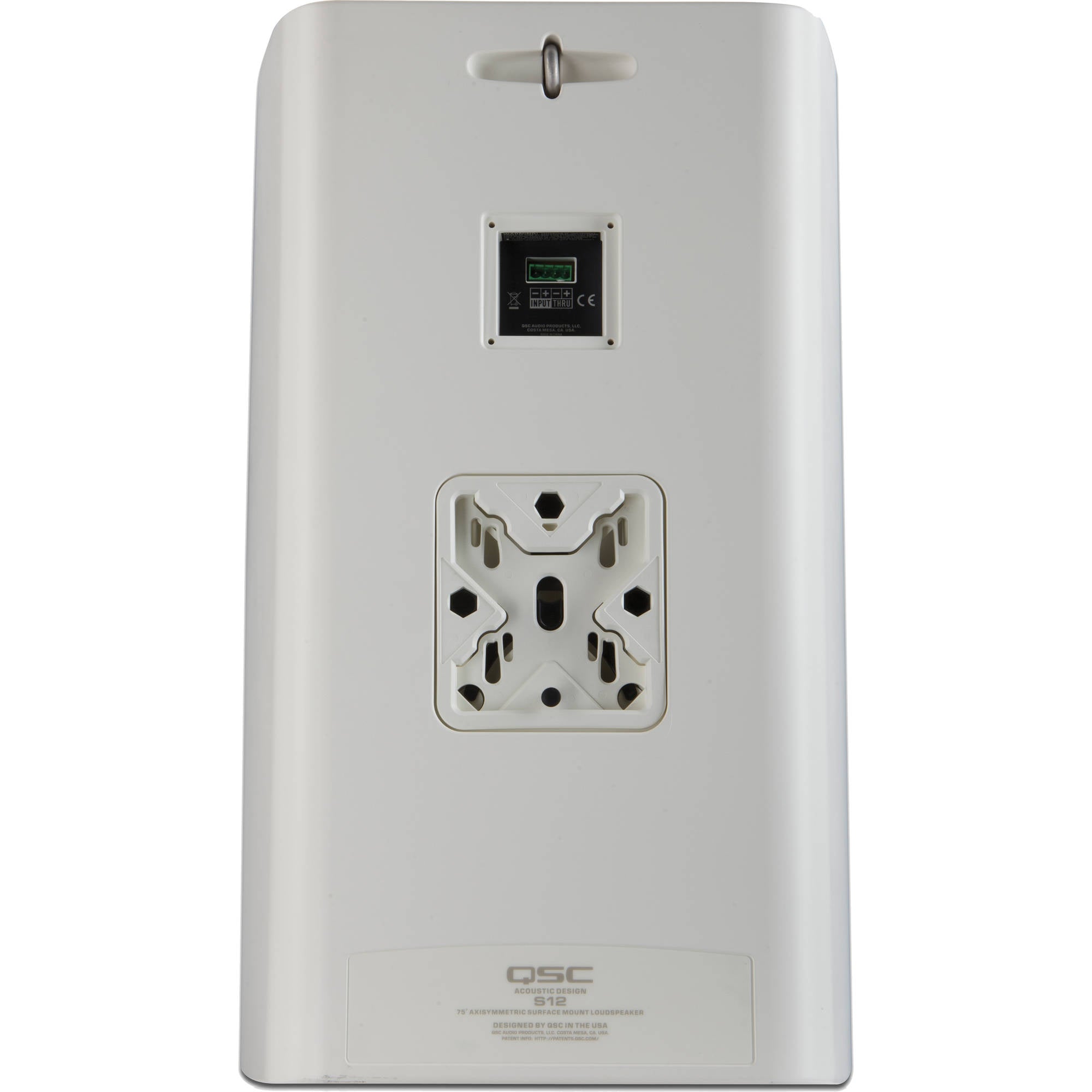 QSC AD-S12 AcousticDesign Series 12" 2-Way 300W Surface-Mount Loudspeaker (Single, White)