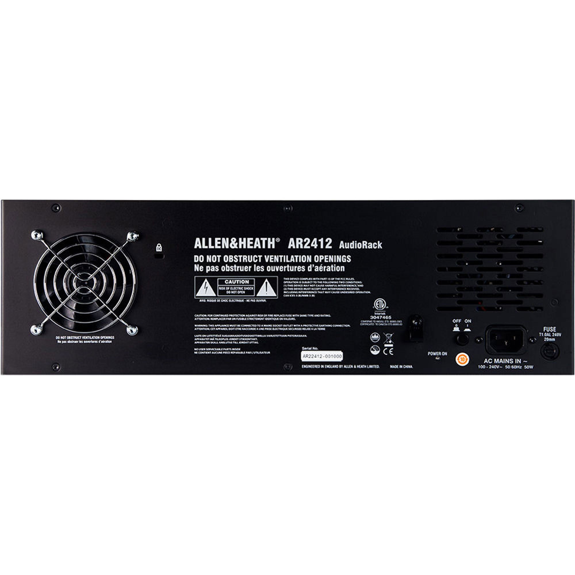 Allen & Heath AR2412 AudioRack for GLD