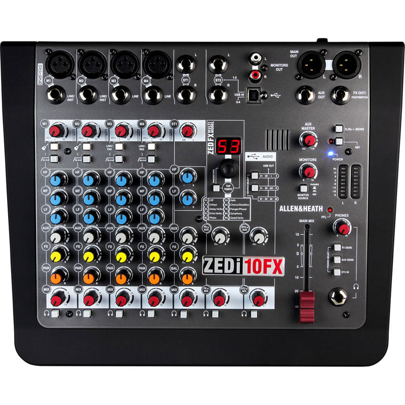 Allen & Heath ZEDi-10FX Compact Hybrid Mixer/USB Interface with FX