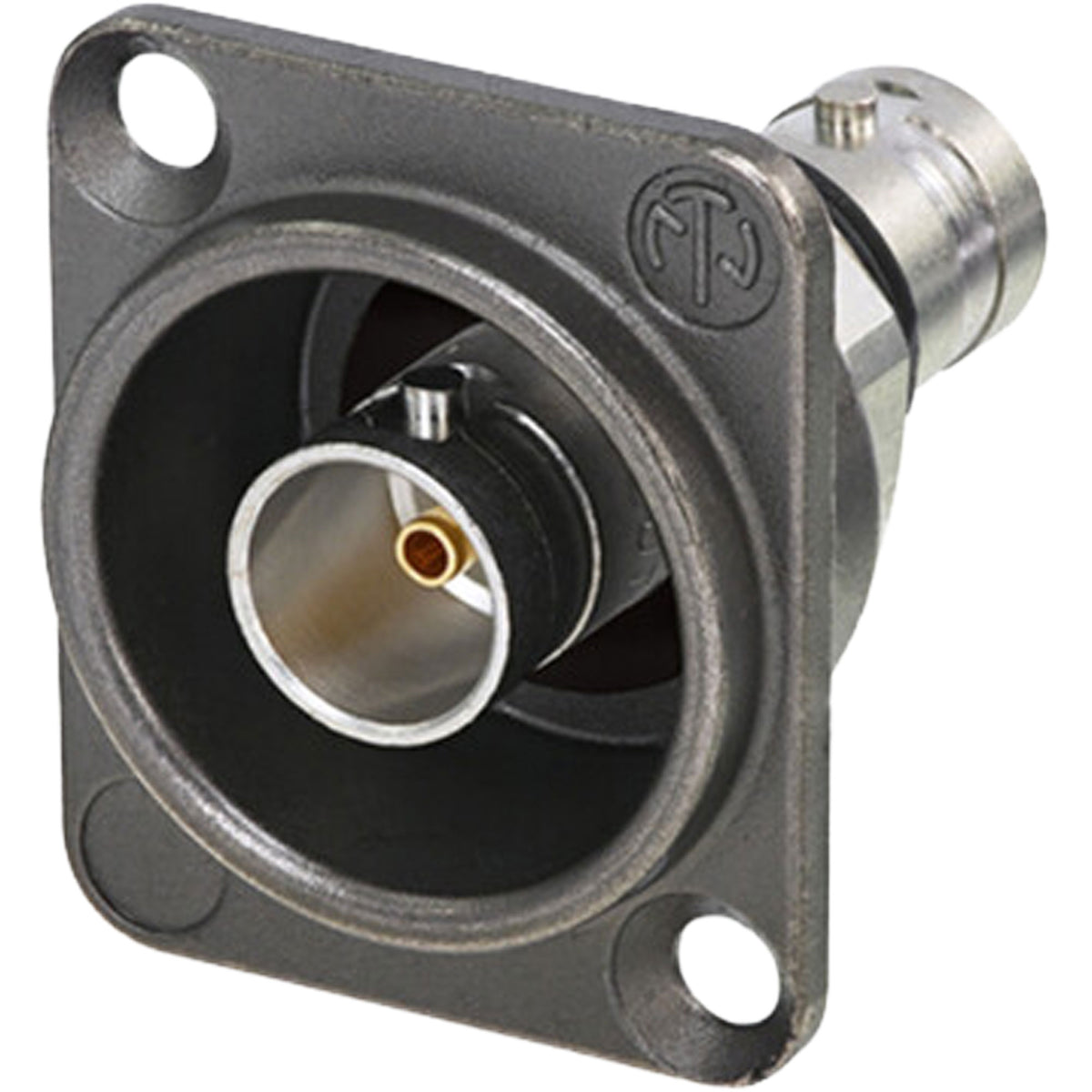 Neutrik NBB75DFIX Isolated BNC Chassis Connector (Antraloy)