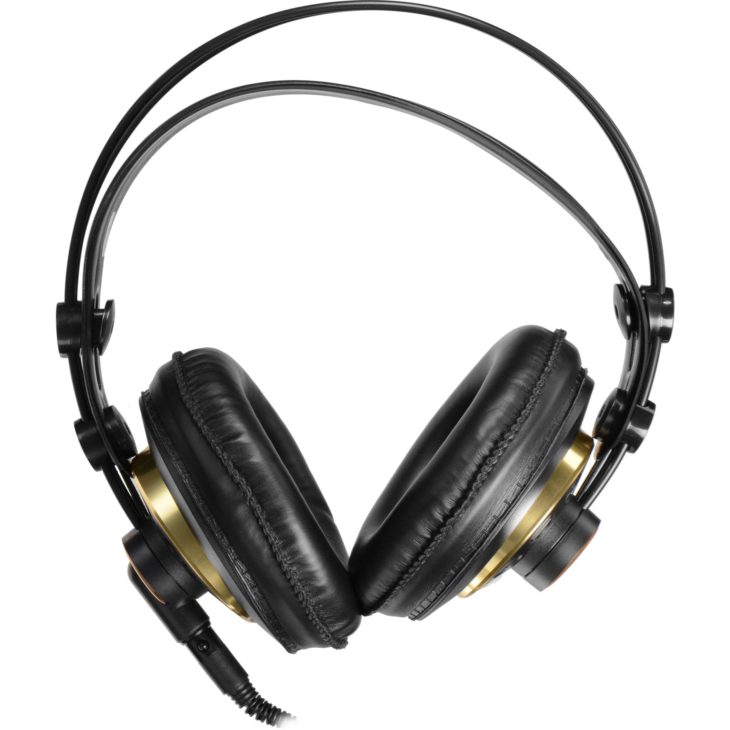 AKG K240 Studio headphones front view on white background