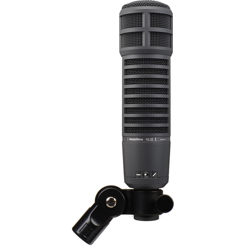 Electro-Voice RE20 Broadcast Announcer Microphone with FREE 20' XLR Cable (Black)